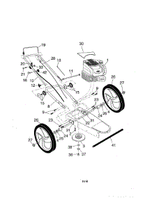 Engine / Wheels / Handle parts for Craftsman Gas Line Trimmer 917776740 from AppliancePartsPros.com