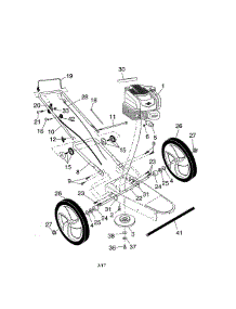 Engine / Wheels / Handle parts for Craftsman Gas Line Trimmer 917776741 from AppliancePartsPros.com