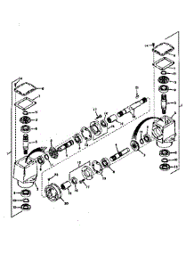 Right Angle Drive parts for Craftsman Gas Walk-Behind Mower 91781320 from AppliancePartsPros.com