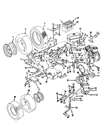 Wheel Assembly parts for Craftsman Gas Walk-Behind Mower 9178360 from AppliancePartsPros.com