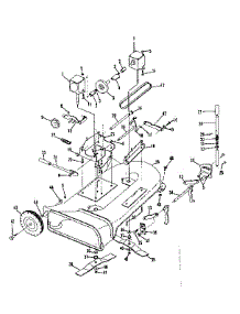 Mower Deck parts for Craftsman Front-Engine Lawn Tractor 9178361 from AppliancePartsPros.com