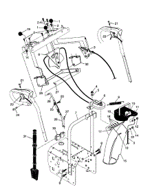 Control Panel / Discharge Chute parts for Craftsman Gas Snowblower 917880020 from AppliancePartsPros.com