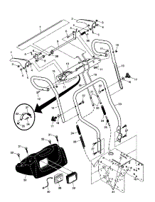 Handles parts for Craftsman Gas Snowblower 917880020 from AppliancePartsPros.com