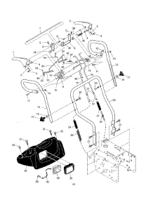 Handles parts for Craftsman Gas Snowblower 917881050 from AppliancePartsPros.com
