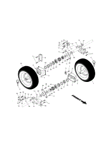 Wheels parts for Craftsman Gas Snowblower 917881050 from AppliancePartsPros.com