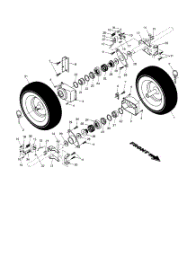Wheels parts for Craftsman Gas Snowblower 917881051 from AppliancePartsPros.com