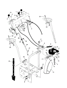 Control Panel / Discharge Chute parts for Craftsman Gas Snowblower 917881052 from AppliancePartsPros.com