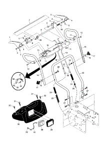 Handles parts for Craftsman Gas Snowblower 917881052 from AppliancePartsPros.com