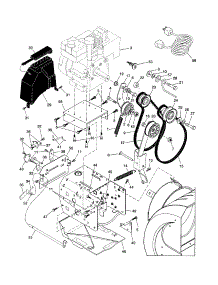 Chassis / Engine / Pulleys parts for Craftsman Gas Snowblower 917881060 from AppliancePartsPros.com