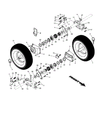 Wheels parts for Craftsman Gas Snowblower 917881060 from AppliancePartsPros.com