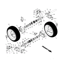 Wheels parts for Craftsman Gas Snowblower 917881062 from AppliancePartsPros.com