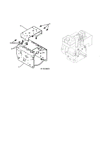 Engine / Frame Weldment parts for Craftsman Gas Snowblower 917881065 from AppliancePartsPros.com