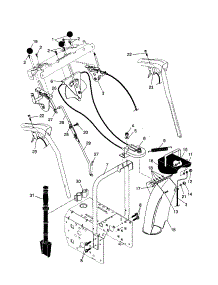 Control Panel / Discharge Chute parts for Craftsman Gas Snowblower 917881150 from AppliancePartsPros.com