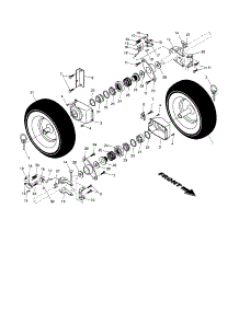 Wheels parts for Craftsman Gas Snowblower 917881152 from AppliancePartsPros.com