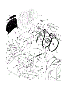 Chassis / Engine / Pulleys parts for Craftsman Gas Snowblower 917885520 from AppliancePartsPros.com