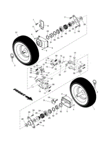 Wheels parts for Craftsman Gas Snowblower 917885520 from AppliancePartsPros.com