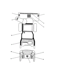 Decals parts for Craftsman Gas Snowblower 917885520 from AppliancePartsPros.com