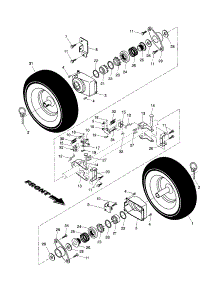 Wheels parts for Craftsman Gas Snowblower 917885521 from AppliancePartsPros.com