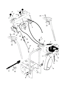 Control Panel / Discharge Chute parts for Craftsman Gas Snowblower 917885530 from AppliancePartsPros.com