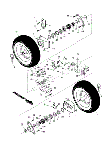 Wheels parts for Craftsman Gas Snowblower 917885530 from AppliancePartsPros.com