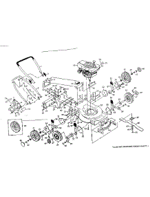 Main Frame parts for Craftsman Gas Walk-Behind Mower 917974300 from AppliancePartsPros.com