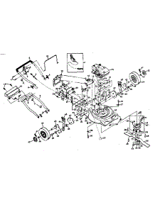 Main Frame parts for Craftsman Gas Walk-Behind Mower 917974505 from AppliancePartsPros.com