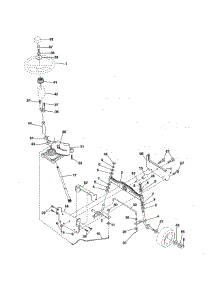 Steering parts for Craftsman Front-Engine Lawn Tractor 917986130 from AppliancePartsPros.com