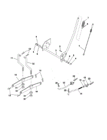Mower Lift parts for Craftsman Front-Engine Lawn Tractor 917986130 from AppliancePartsPros.com