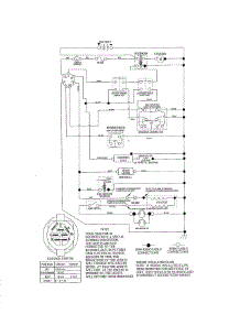 Schematic Diagram parts for Craftsman Front-Engine Lawn Tractor 917986130 from AppliancePartsPros.com
