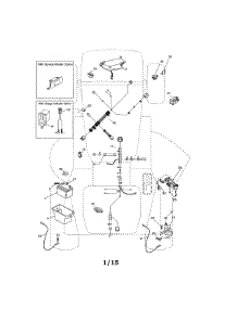Electrical parts for Craftsman Front-Engine Lawn Tractor 917986330 from AppliancePartsPros.com