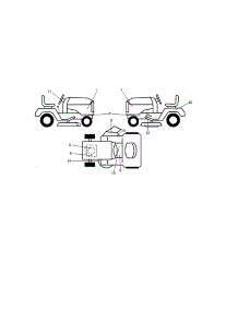 Decals parts for Craftsman Front-Engine Lawn Tractor 917986331 from AppliancePartsPros.com