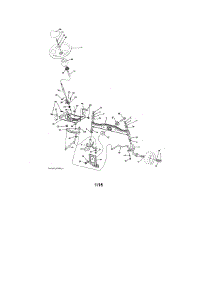 Steering parts for Craftsman Front-Engine Lawn Tractor 917986340 from AppliancePartsPros.com