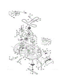 Mower Deck parts for Craftsman Front-Engine Lawn Tractor 917986340 from AppliancePartsPros.com