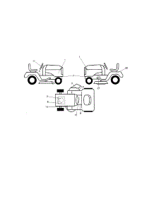 Decals parts for Craftsman Front-Engine Lawn Tractor 917986340 from AppliancePartsPros.com