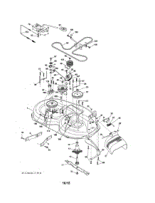 Mower Deck parts for Craftsman Front-Engine Lawn Tractor 917986351 from AppliancePartsPros.com