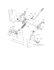 Lift parts for Craftsman Front-Engine Lawn Tractor 917986360 from AppliancePartsPros.com