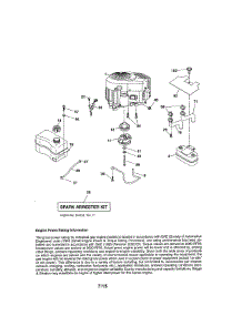 Engine parts for Craftsman Front-Engine Lawn Tractor 917986361 from AppliancePartsPros.com