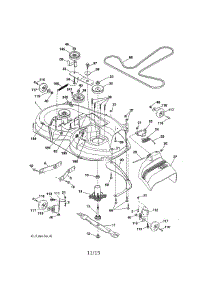 Mower Deck parts for Craftsman Front-Engine Lawn Tractor 917986361 from AppliancePartsPros.com