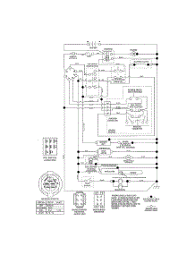 Schematic Diagram parts for Craftsman Front-Engine Lawn Tractor 917986361 from AppliancePartsPros.com