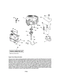 Engine parts for Craftsman Front-Engine Lawn Tractor 917986370 from AppliancePartsPros.com