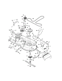 Mower Deck parts for Craftsman Front-Engine Lawn Tractor 917986370 from AppliancePartsPros.com