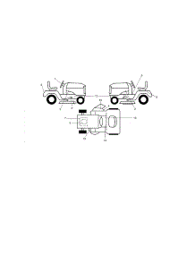 Decals parts for Craftsman Front-Engine Lawn Tractor 917986370 from AppliancePartsPros.com