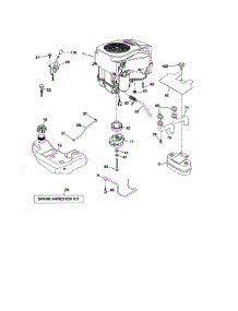 Engine parts for Craftsman Front-Engine Lawn Tractor 917986410 from AppliancePartsPros.com