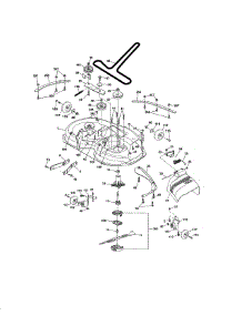 Mower Deck parts for Craftsman Front-Engine Lawn Tractor 917986410 from AppliancePartsPros.com