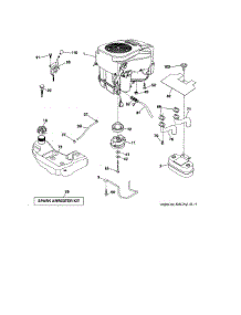 Engine parts for Craftsman Front-Engine Lawn Tractor 917986411 from AppliancePartsPros.com