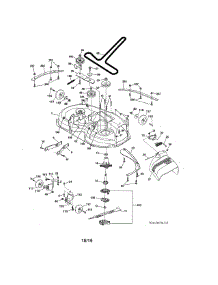Mower Deck parts for Craftsman Front-Engine Lawn Tractor 917986420 from AppliancePartsPros.com