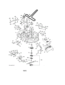 Mower Deck parts for Craftsman Front-Engine Lawn Tractor 917986421 from AppliancePartsPros.com