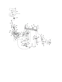 Steering parts for Craftsman Front-Engine Lawn Tractor 917986440 from AppliancePartsPros.com