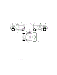 Decals parts for Craftsman Front-Engine Lawn Tractor 917986440 from AppliancePartsPros.com