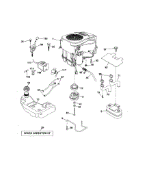 Engine parts for Craftsman Front-Engine Lawn Tractor 917986441 from AppliancePartsPros.com